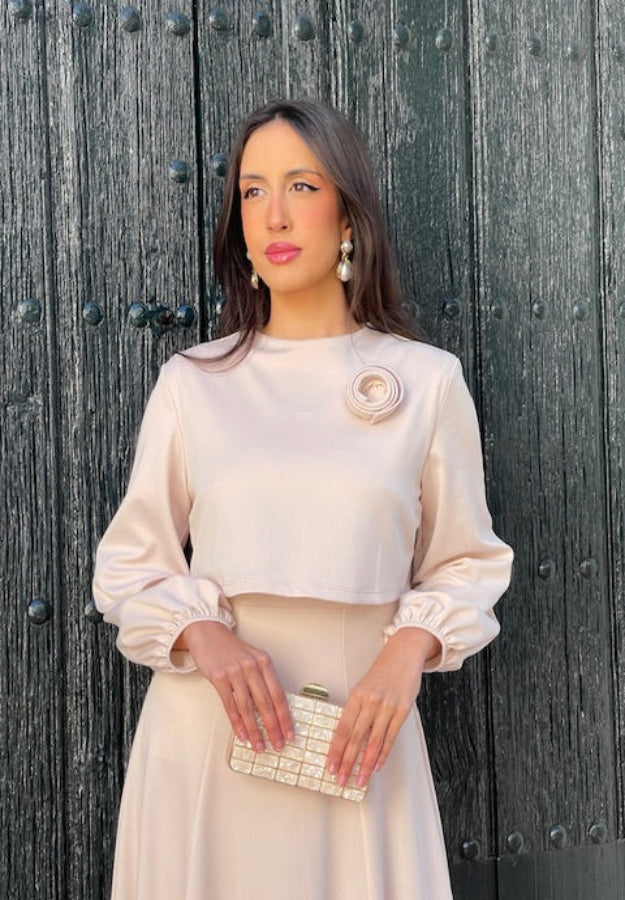 Vestido Florencia beige