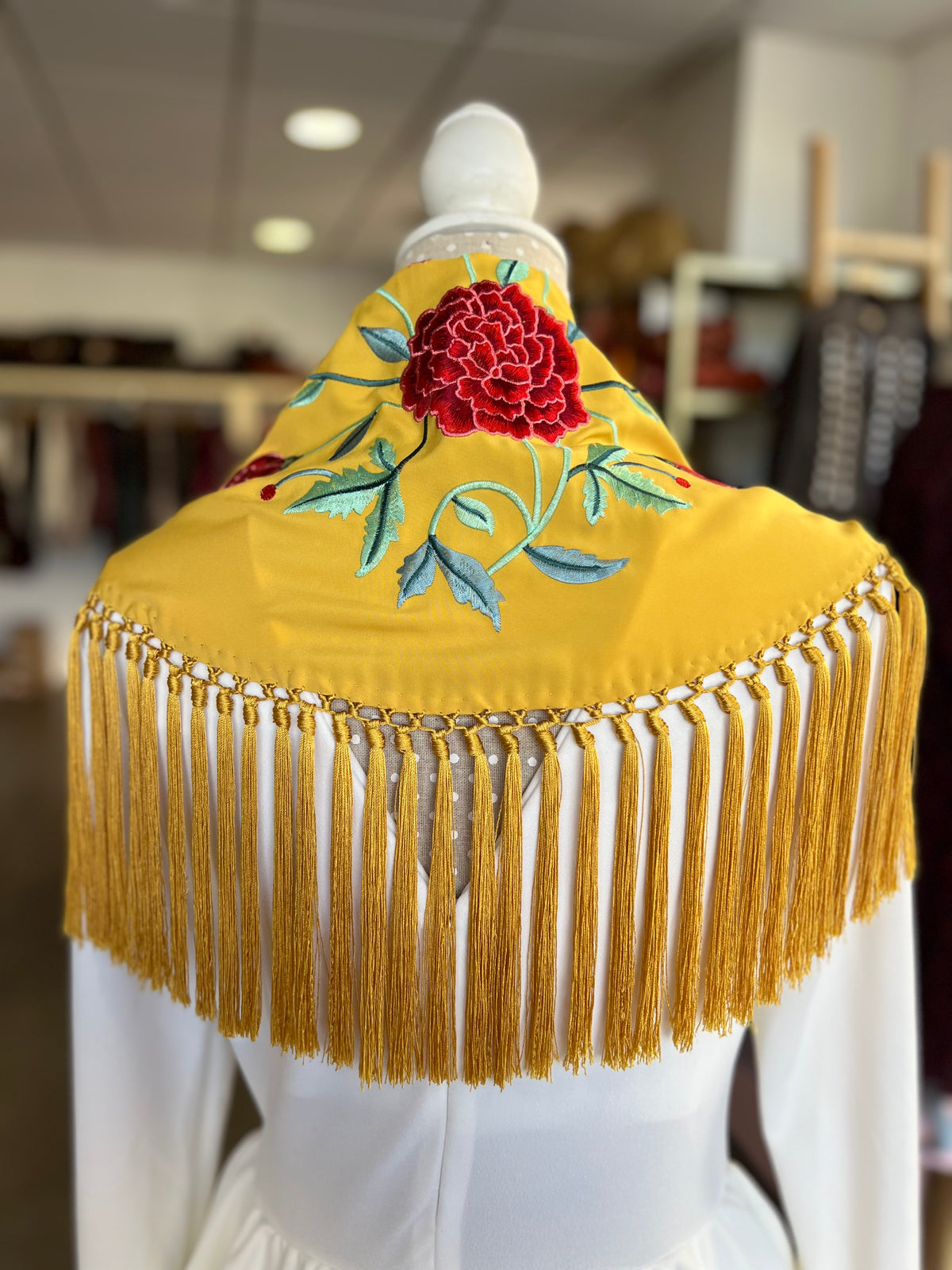 Mantón Clavel Mostaza