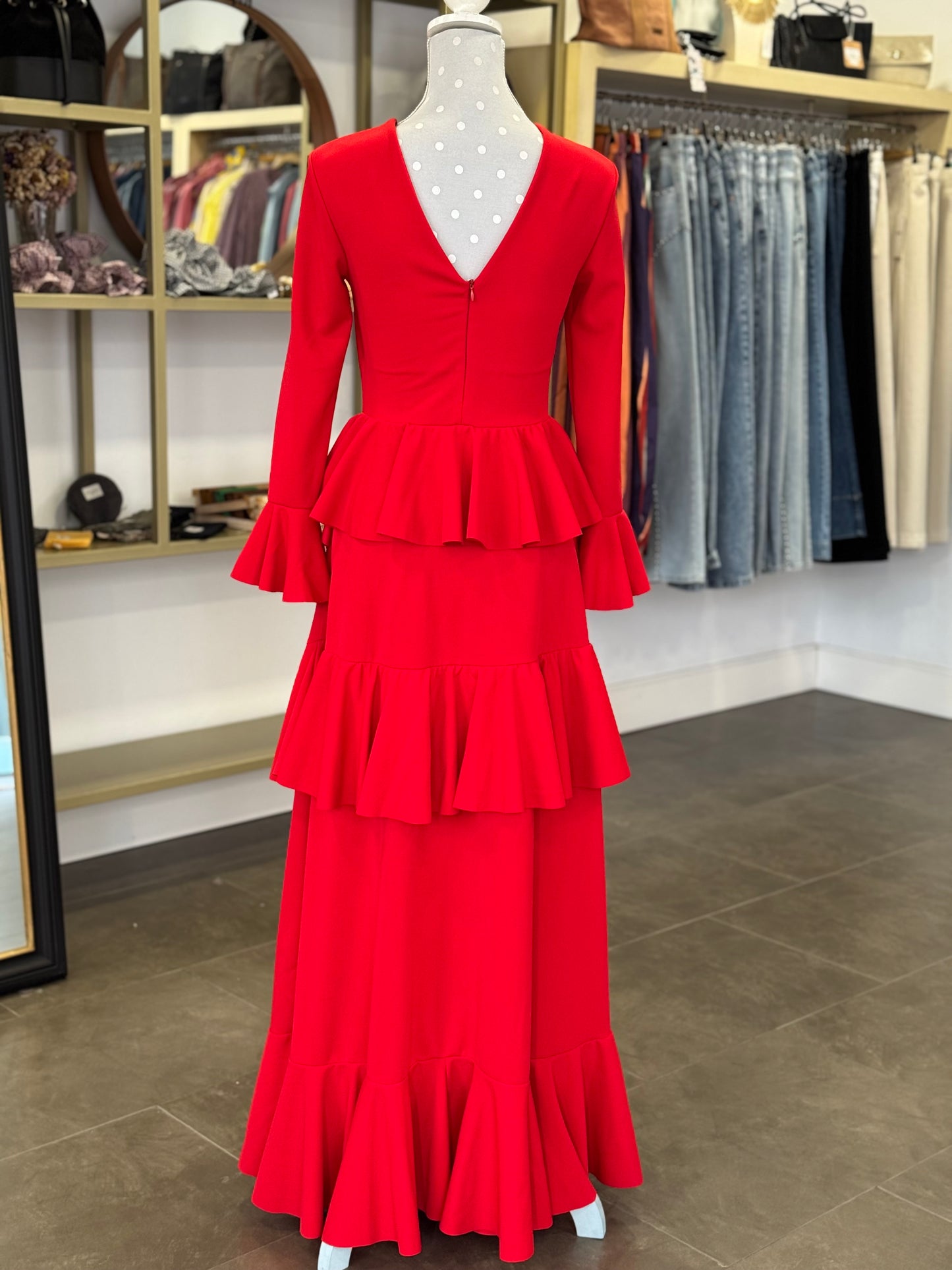 Traje flamenca Sevilla rojo