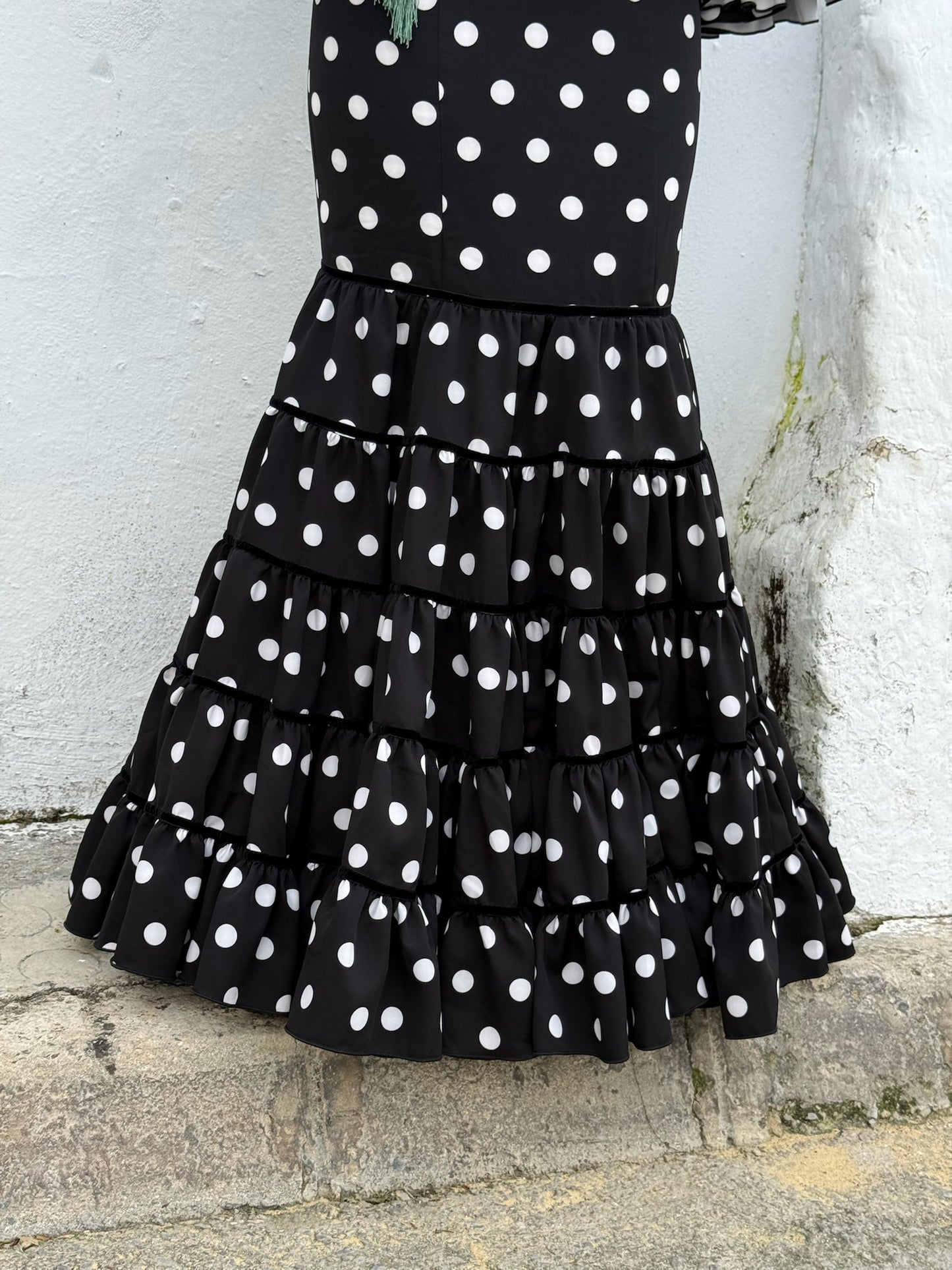 Traje flamenca Écija negro