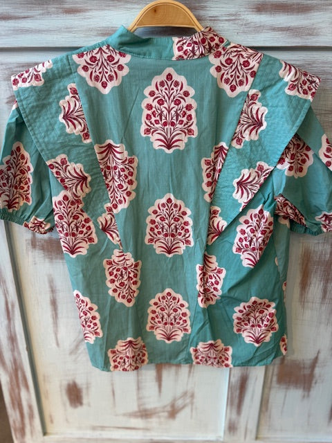 Camisa Estampada Verde