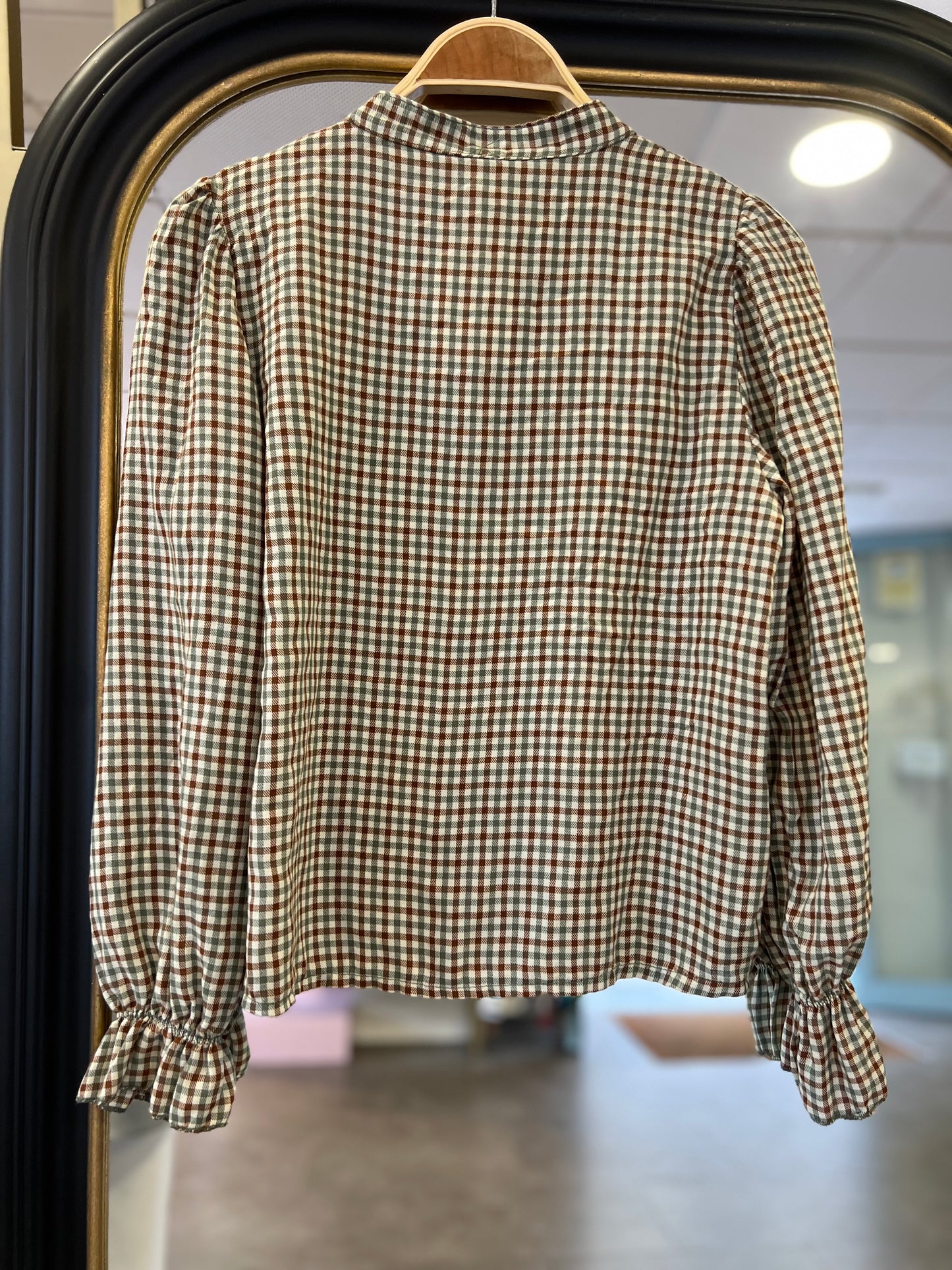 Camisa Gala Verde y Marrón