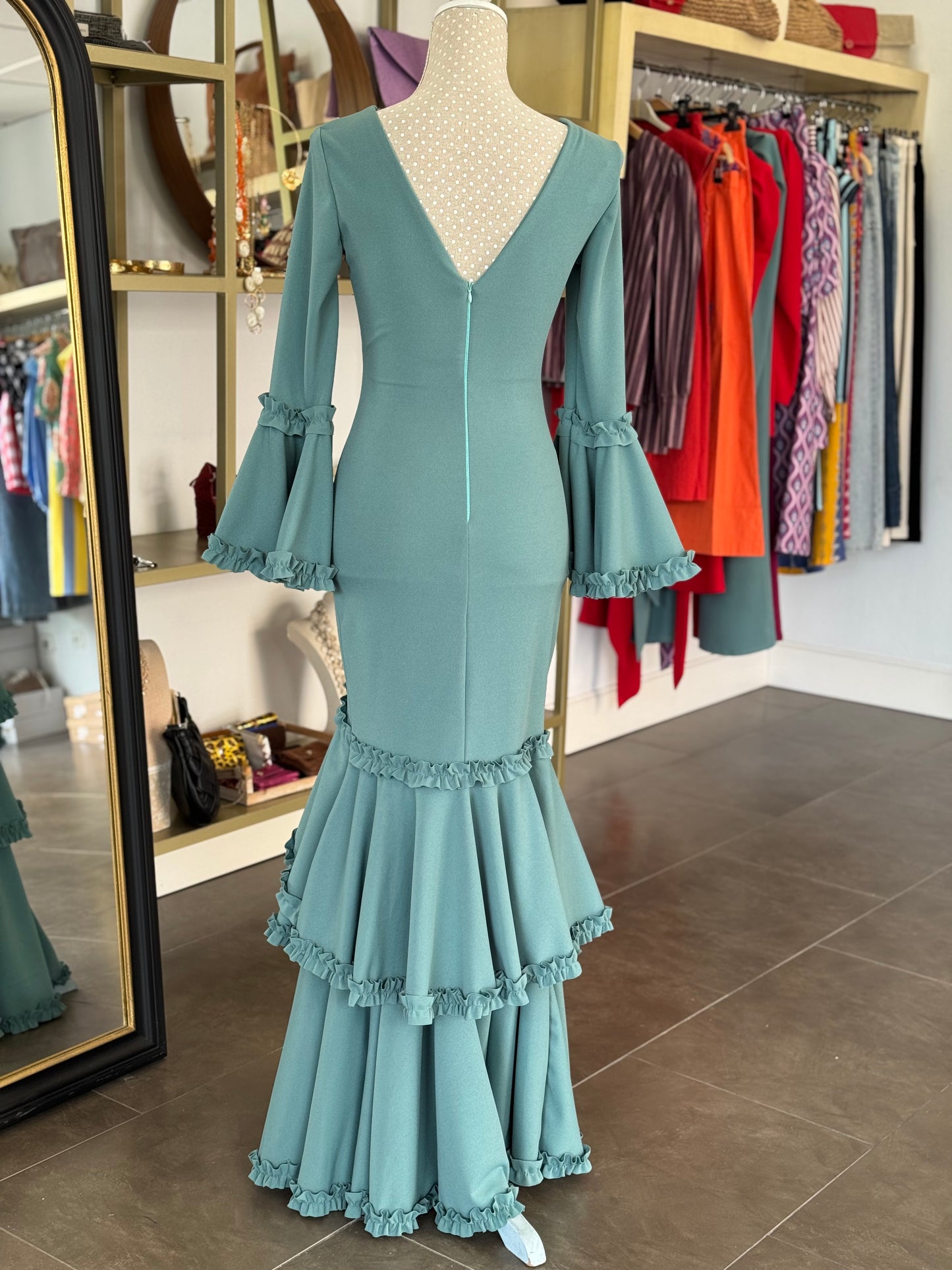 Traje flamenca Giralda verde