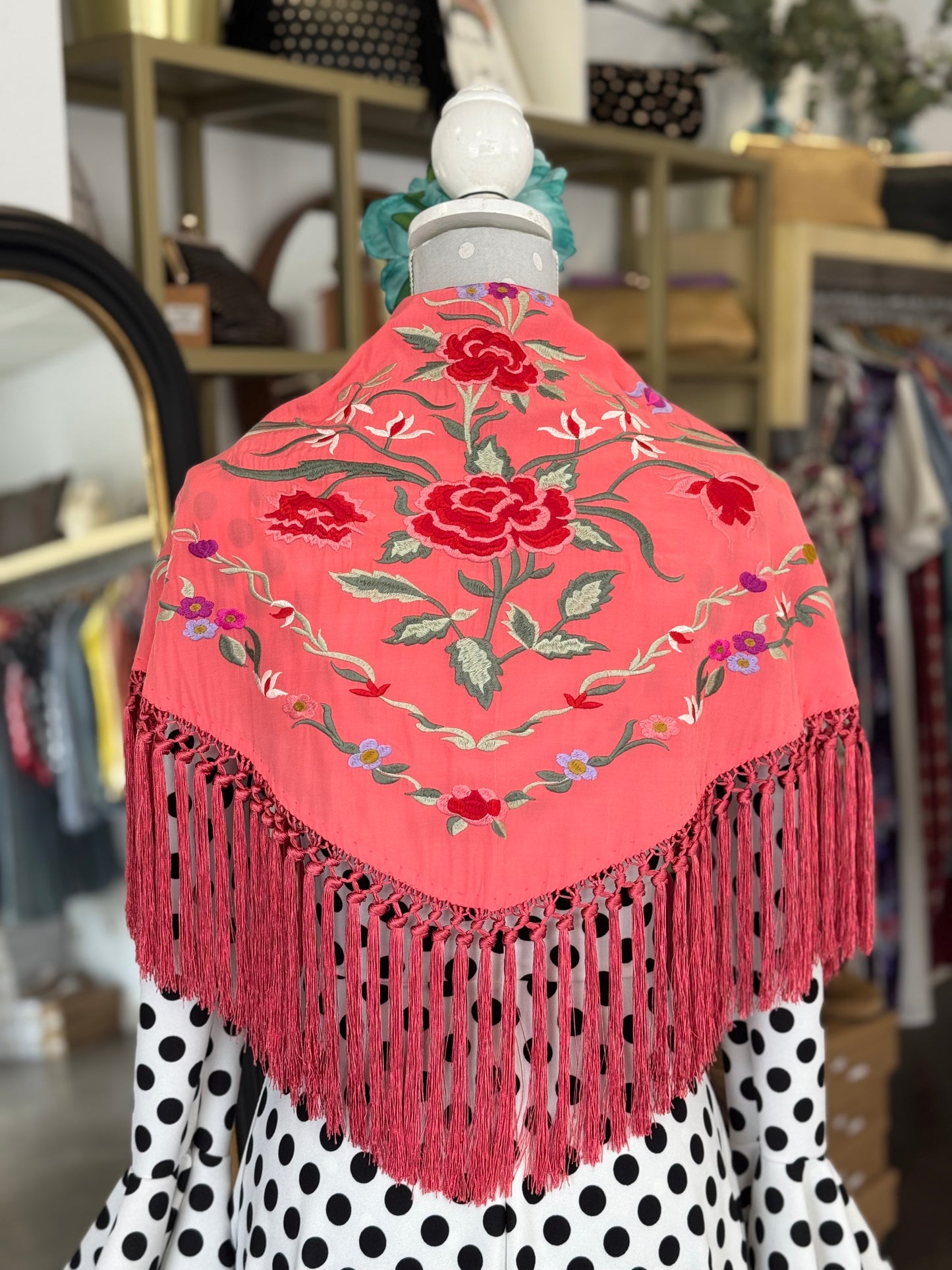 Mantón Lucia Coral