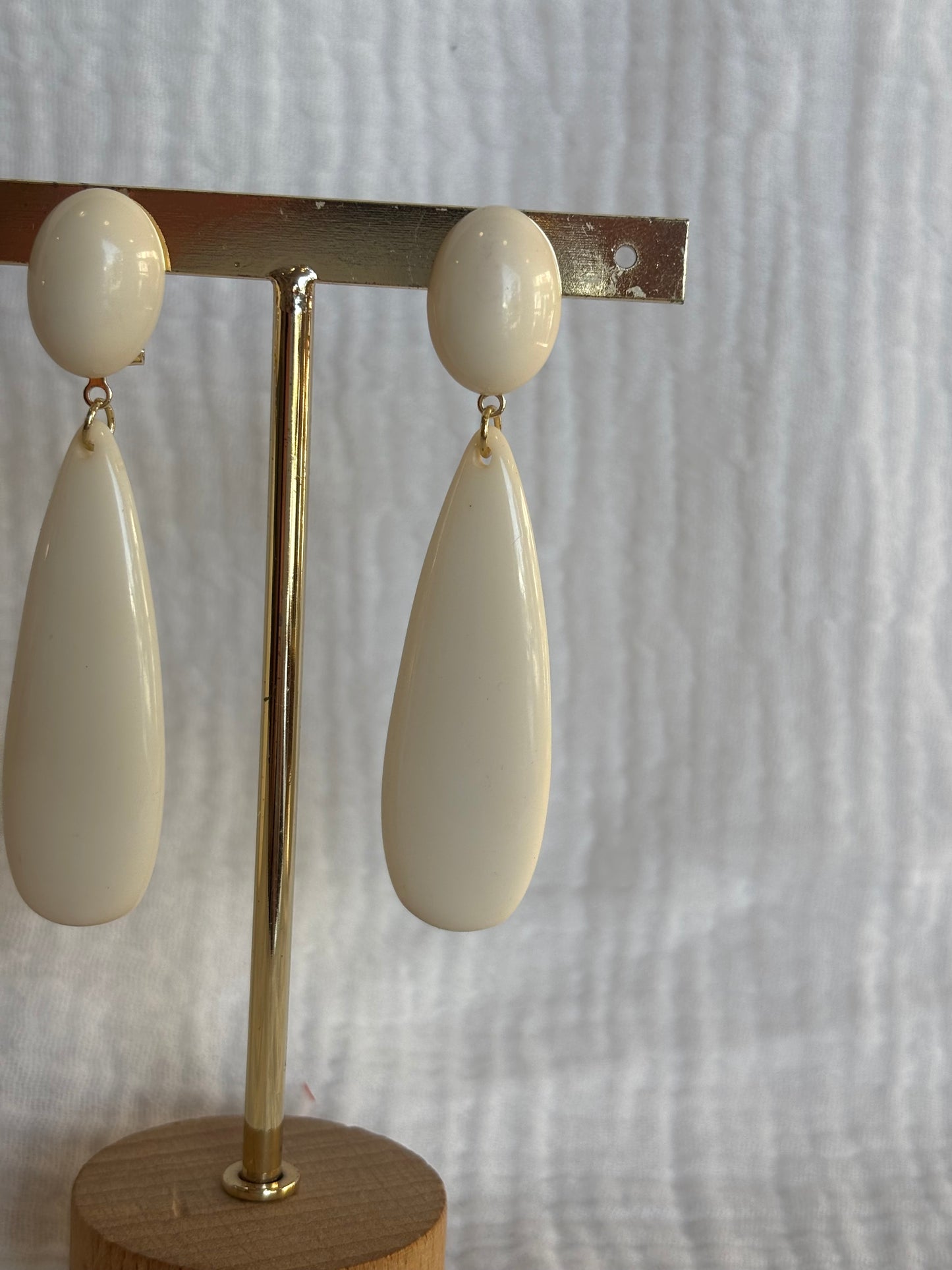 Pendiente Rocío beige
