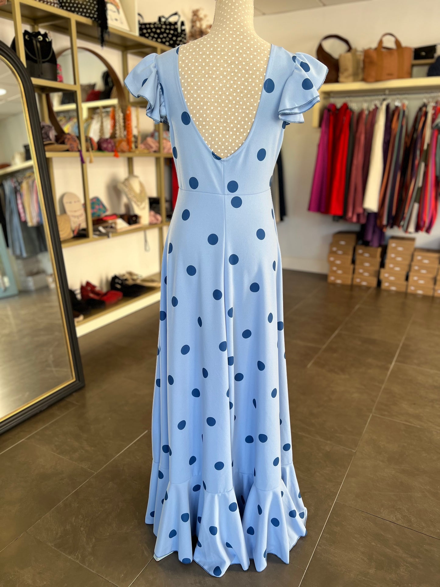 Bata Flamenca Celeste