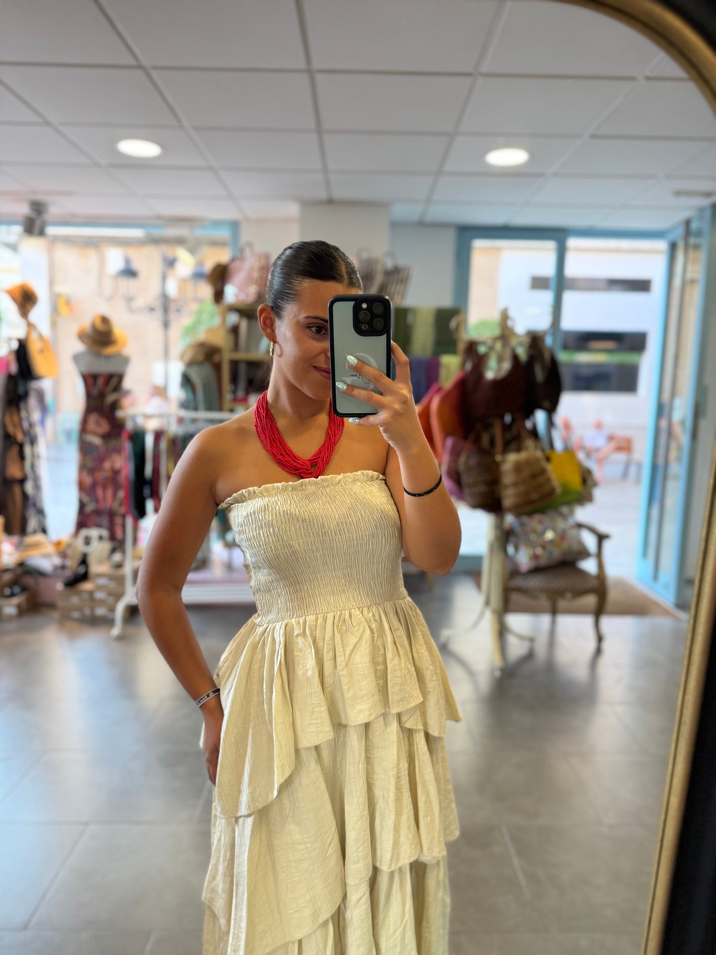 Vestido María Beige