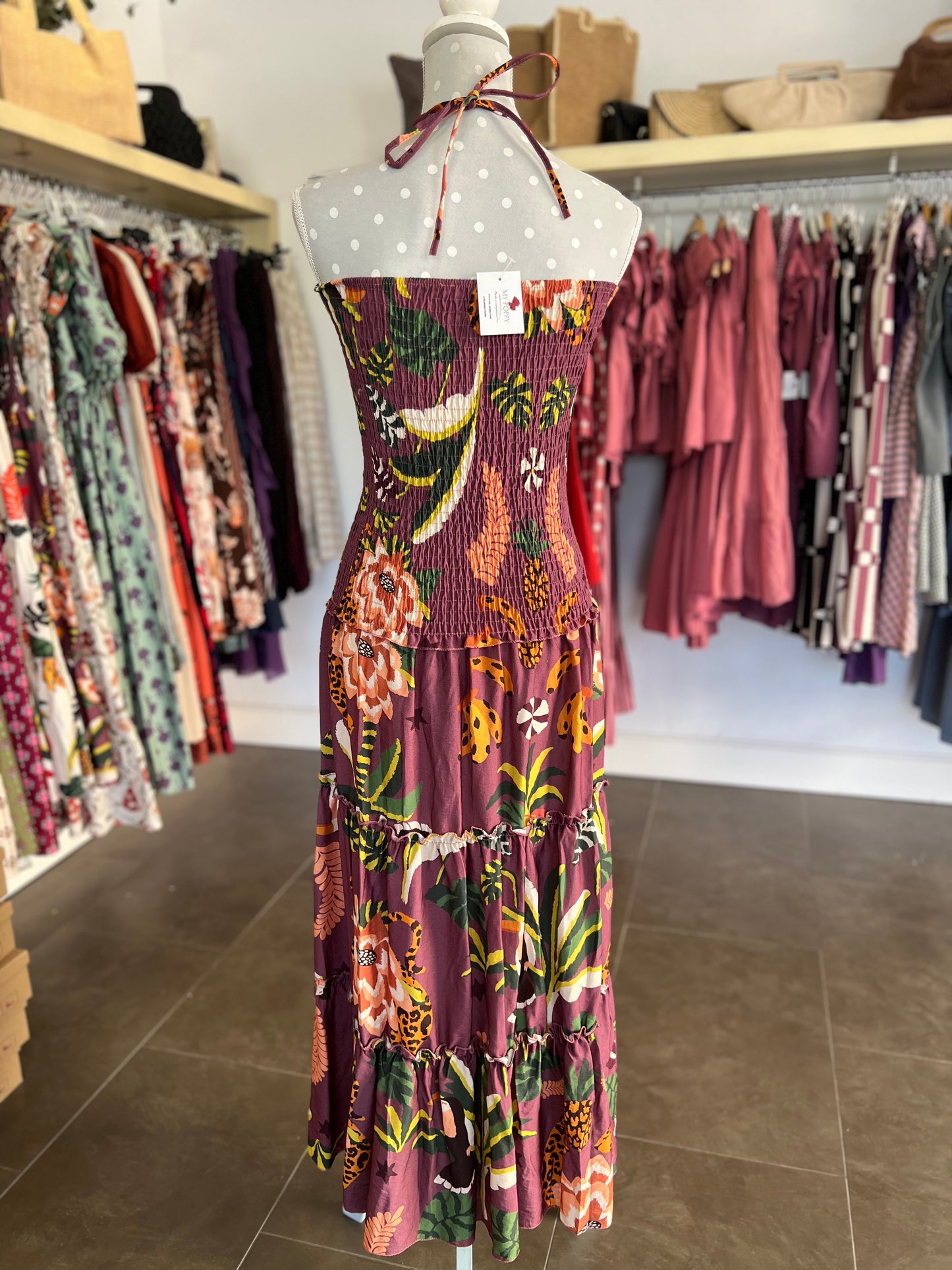 Vestido Aroha Berenjena