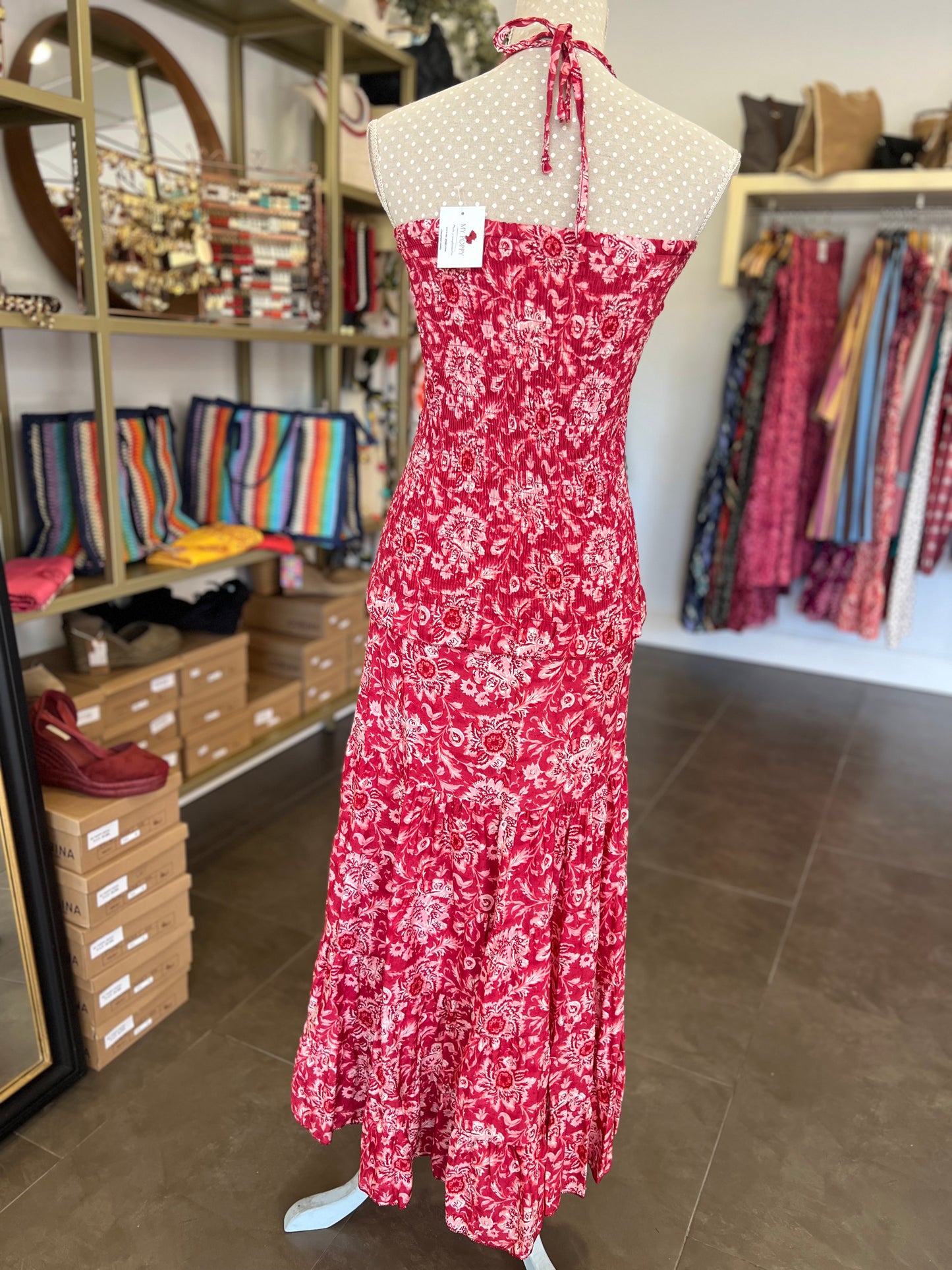 Vestido Mery rojizo Precio
