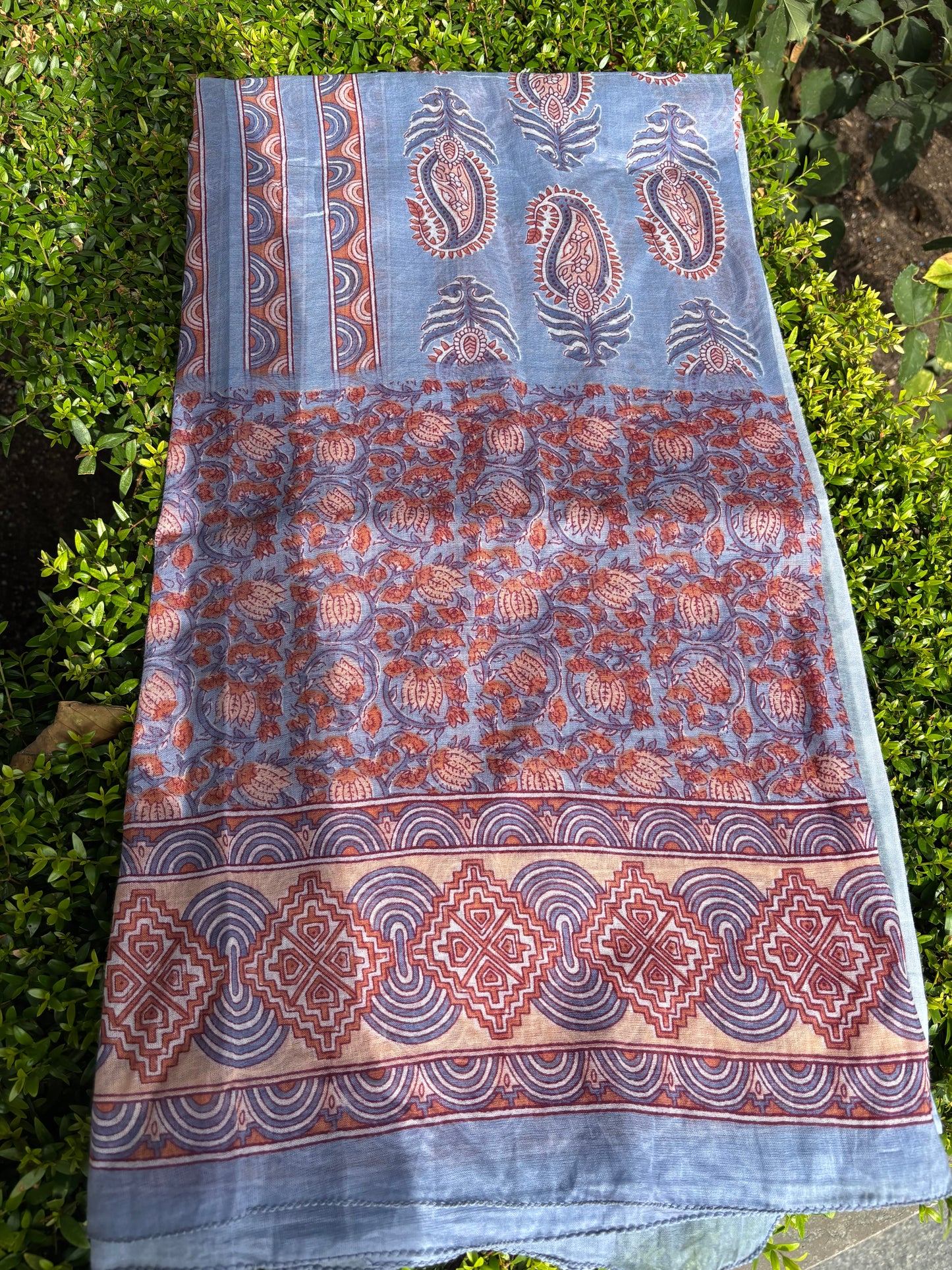 Pareo indio celeste