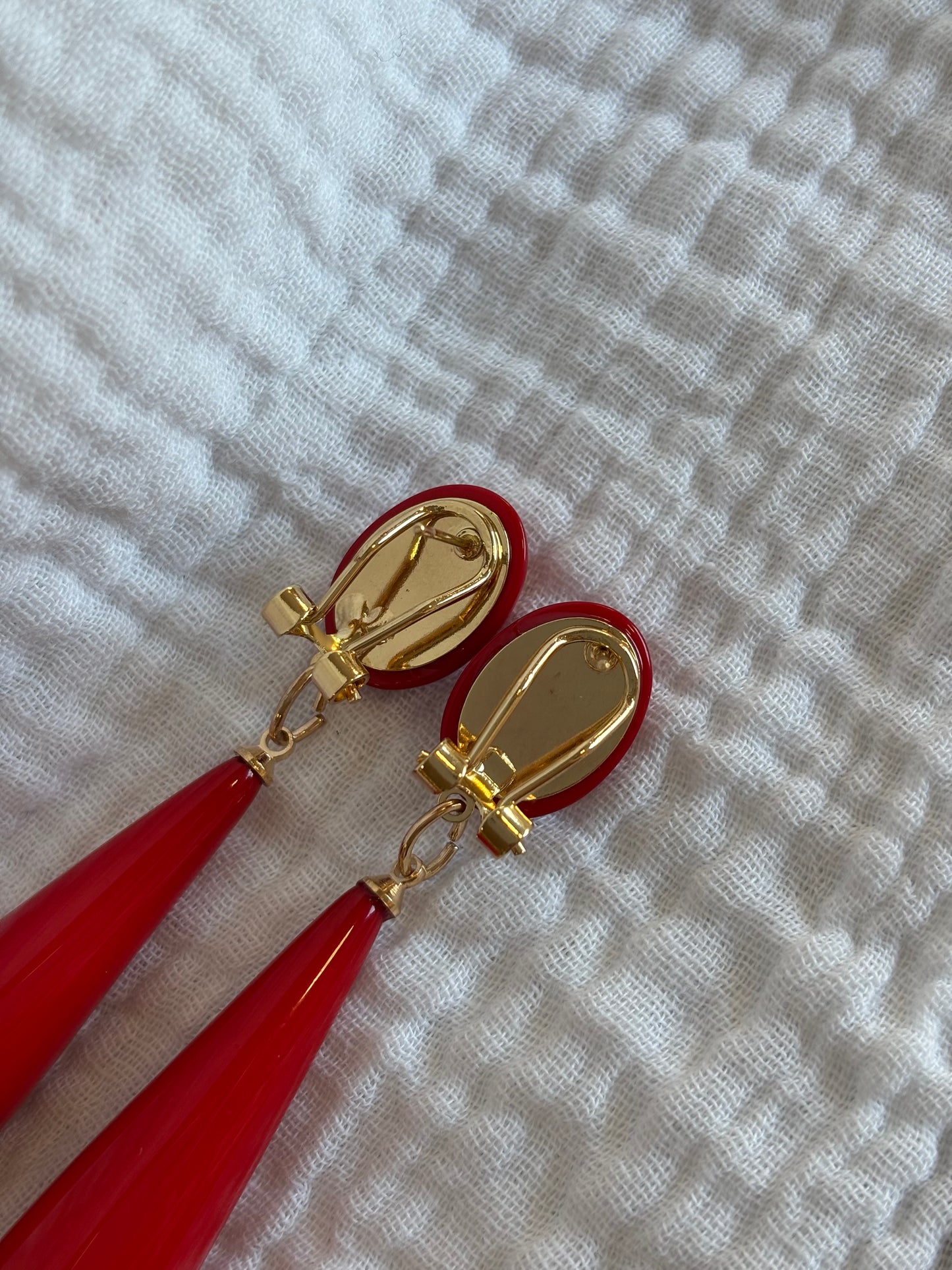 Pendientes Mery rojos