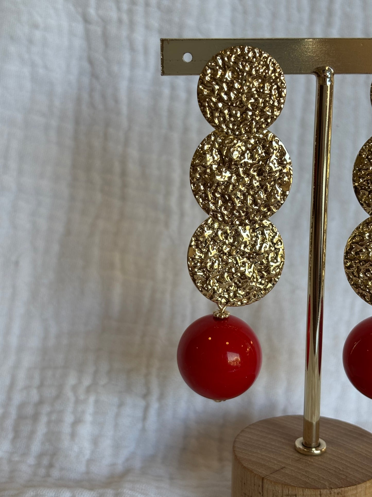 Pendiente Cádiz Rojo