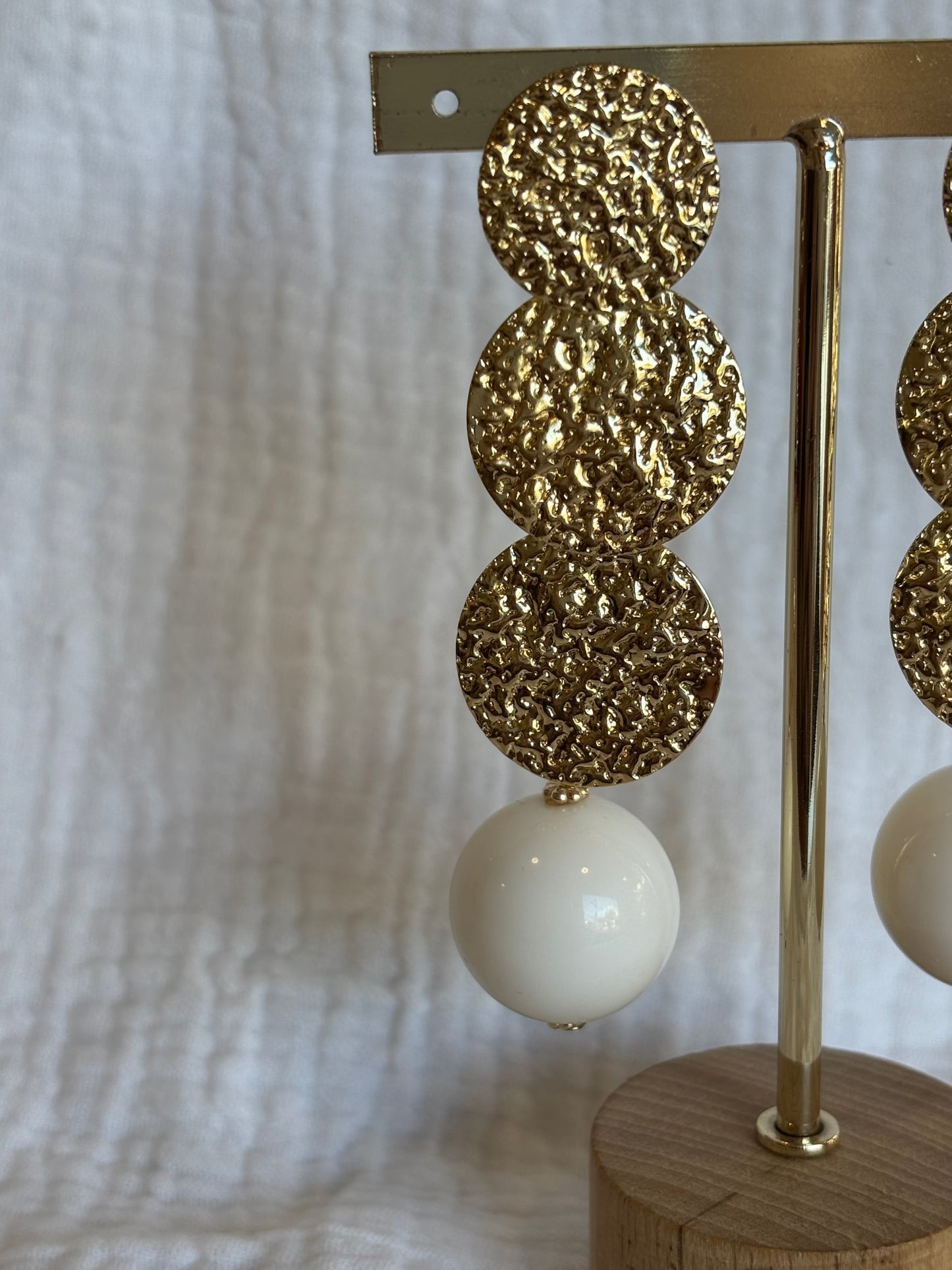 Pendiente Cádiz Beige