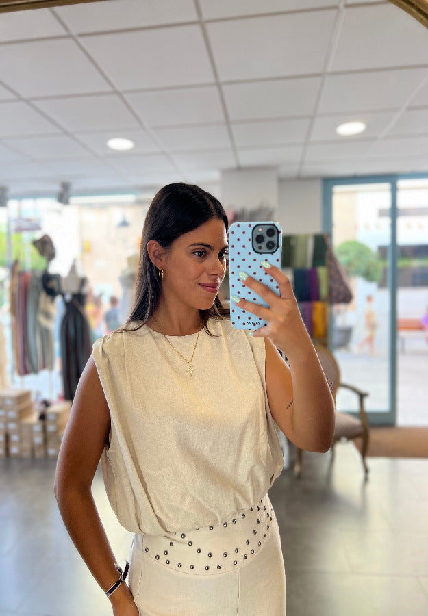 Top Salma beige