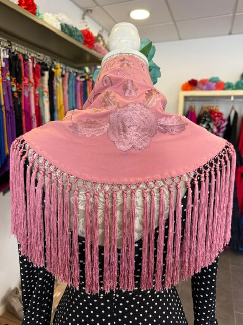 Mantón Maria al tono Rosa Maquillaje