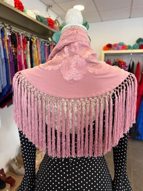 Mantón al tono Rosa Bebe