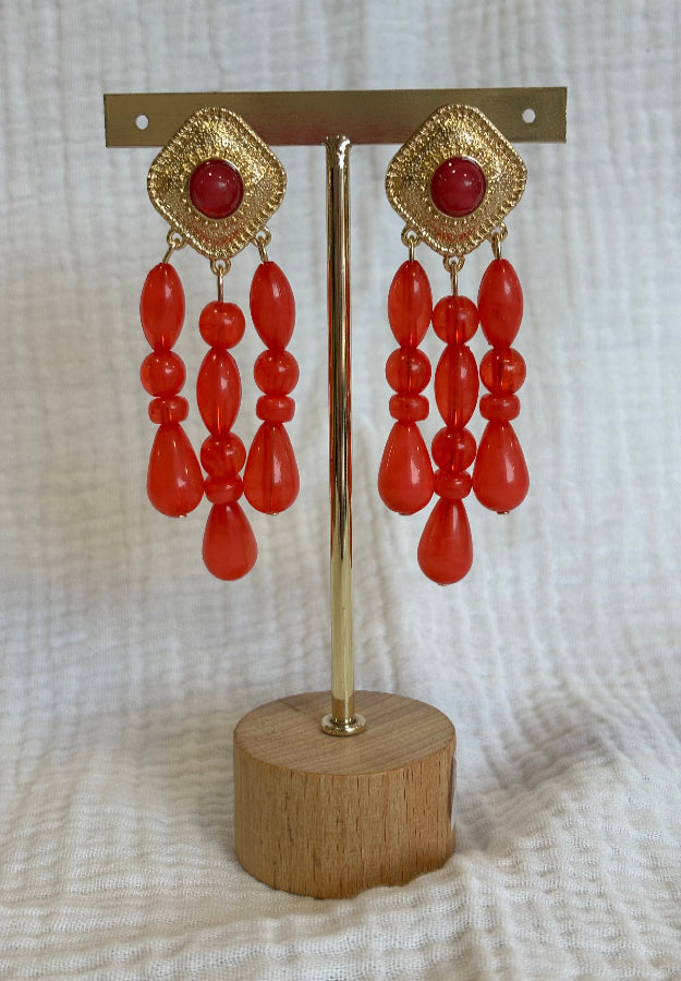 Pendiente Alhambra Coral