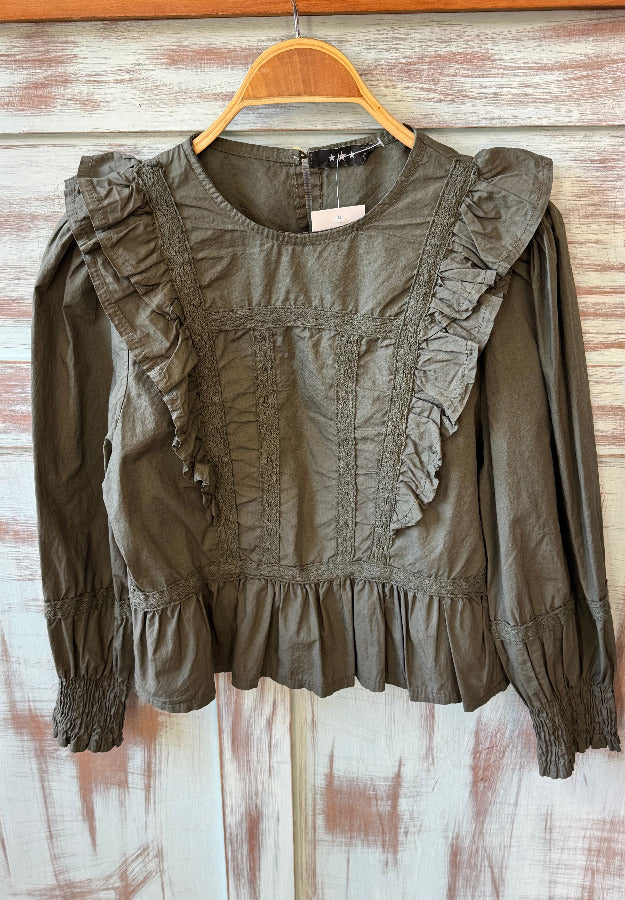 Blusa Elena verde kaki