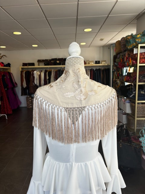 Mantón Al Tono Juvenil Beige