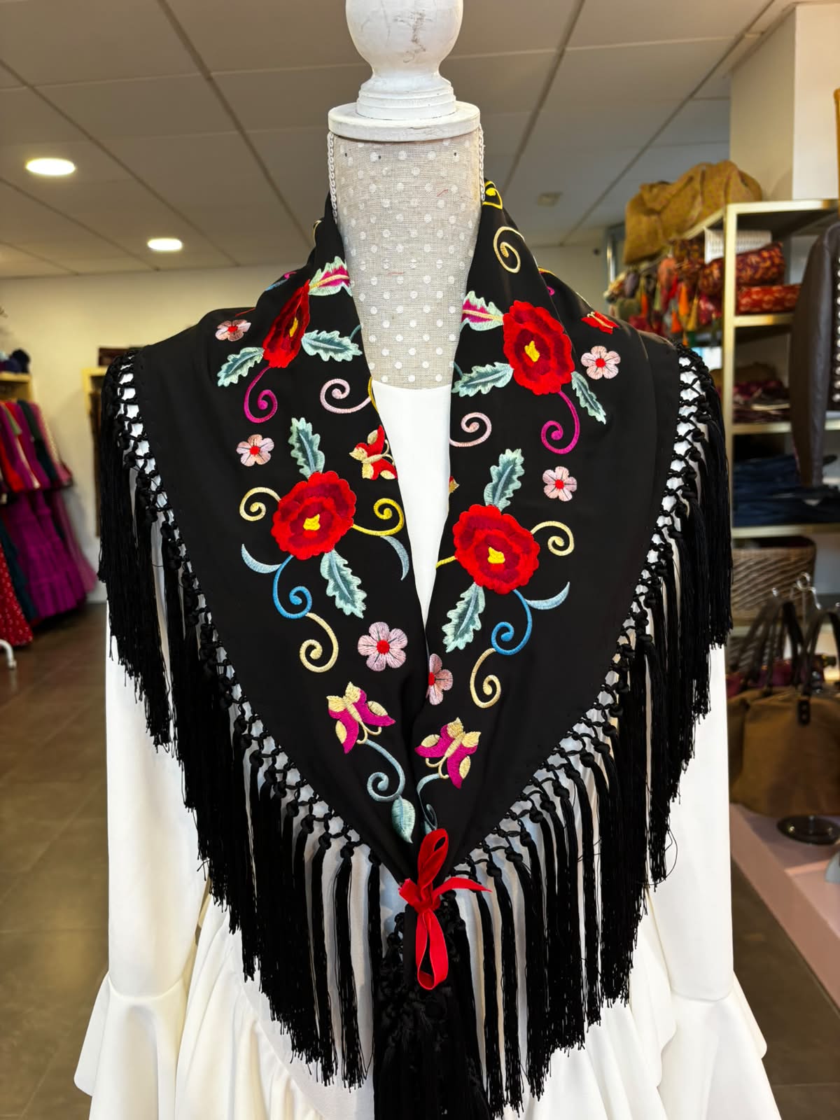Mantón Granada Negro