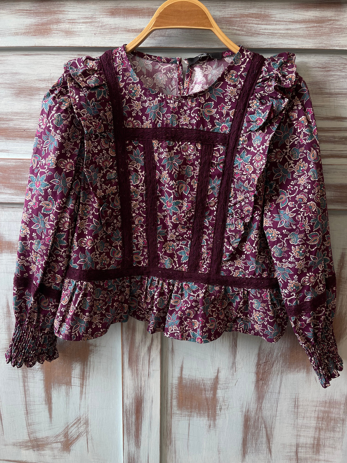Blusa Carlota Burdeos