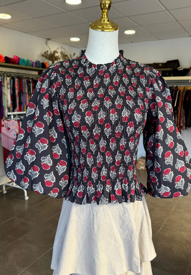 Blusa Clavel Negra