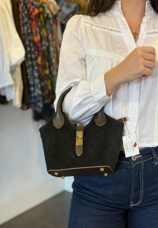 Bolso Canasta Negro