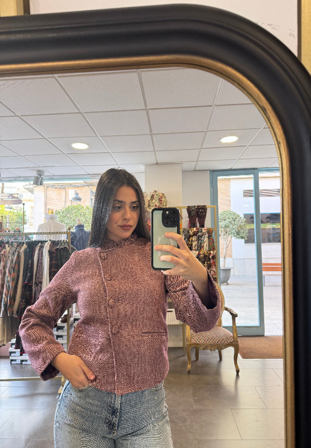 Chaqueta Leonor burdeos