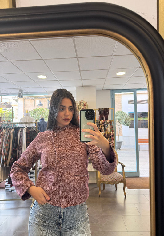 Chaqueta Leonor burdeos