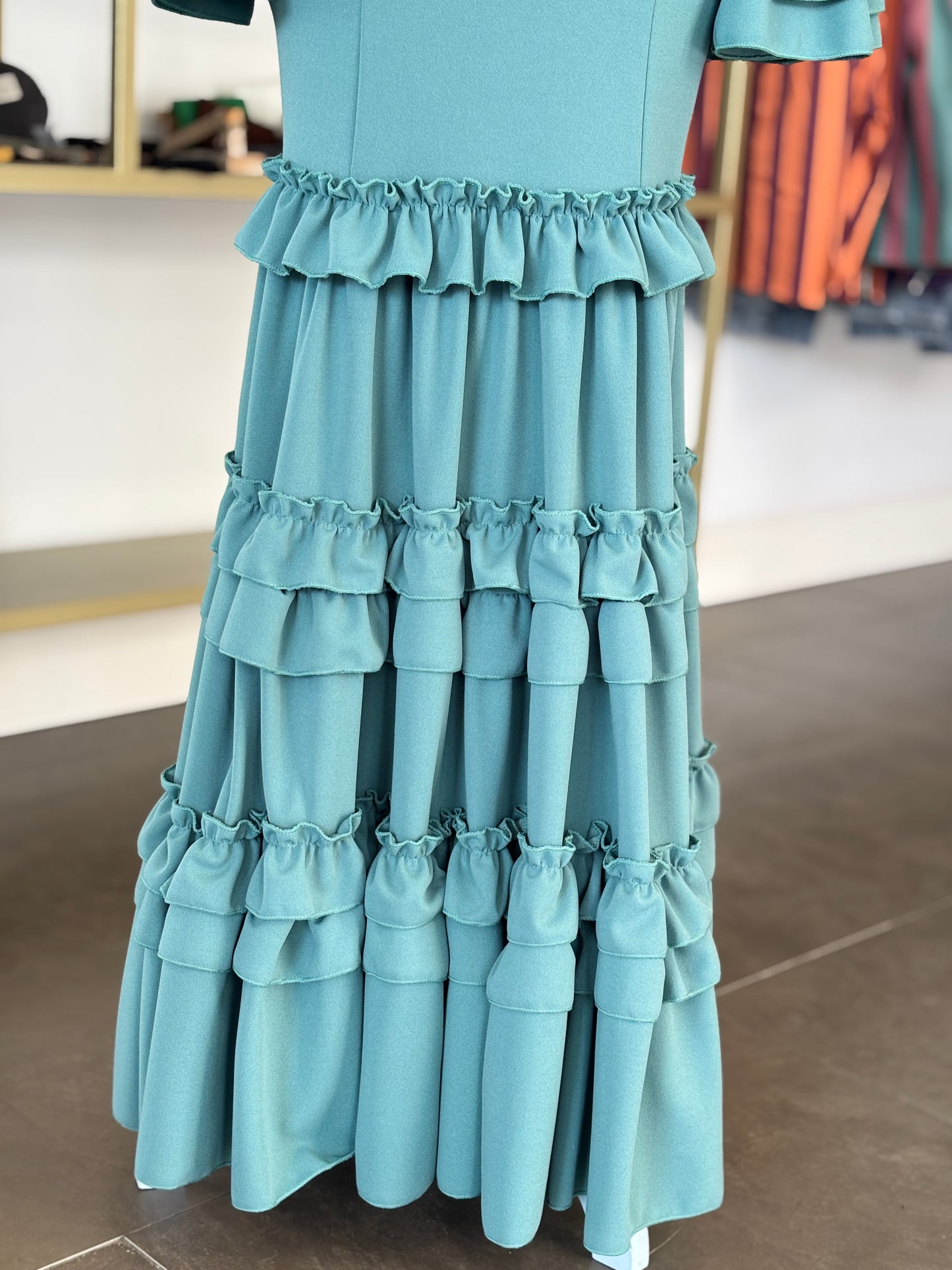 Traje flamenca Irene Verde