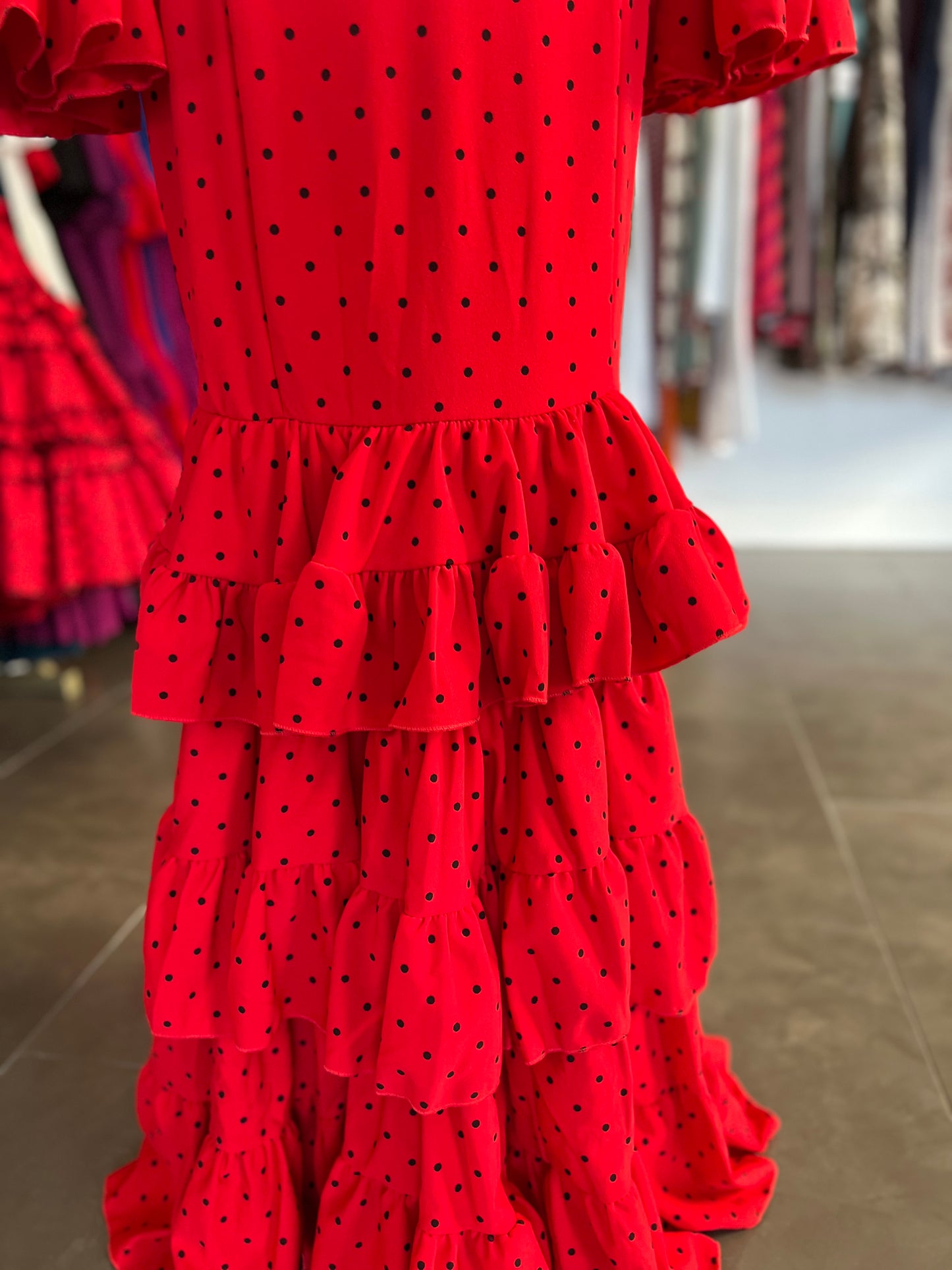 Traje Flamenca Rosario Rojo