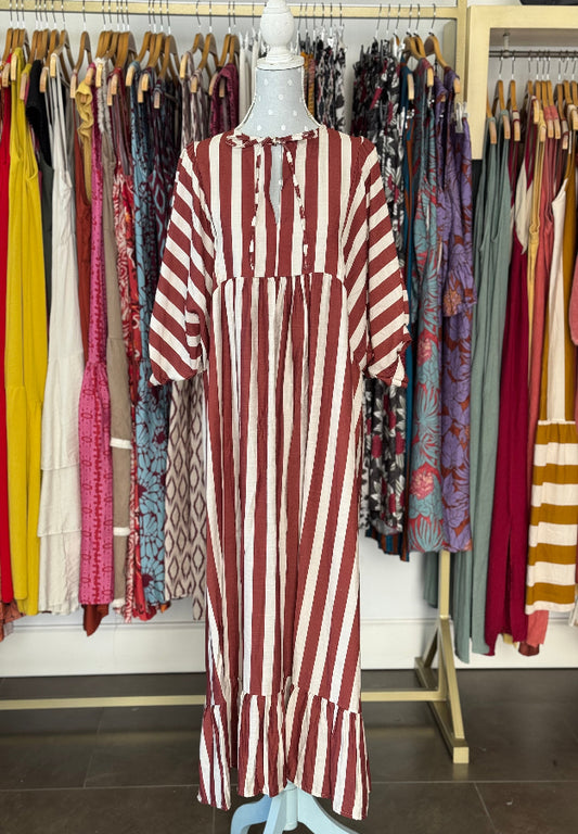 Vestido Lorena marron