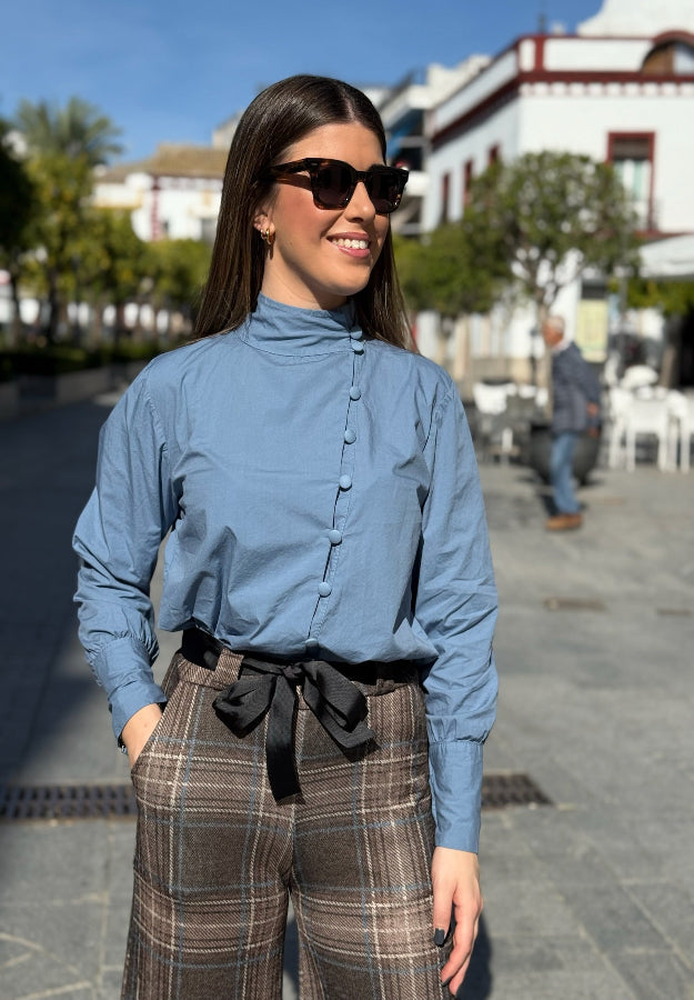 Camisa Sofía celeste