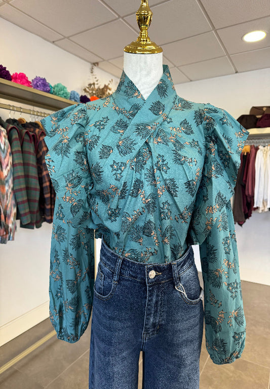 Blusa Lara Turquesa