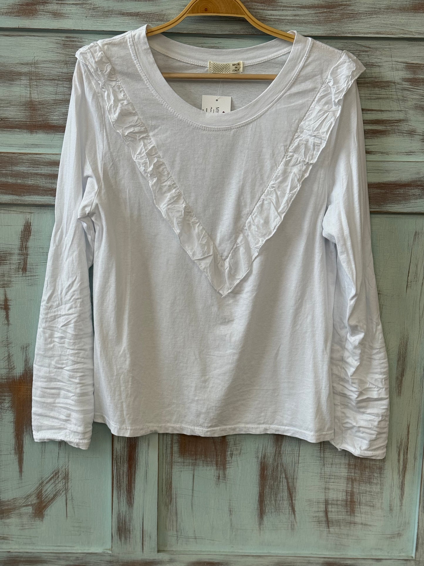 Camiseta Volante Blanca