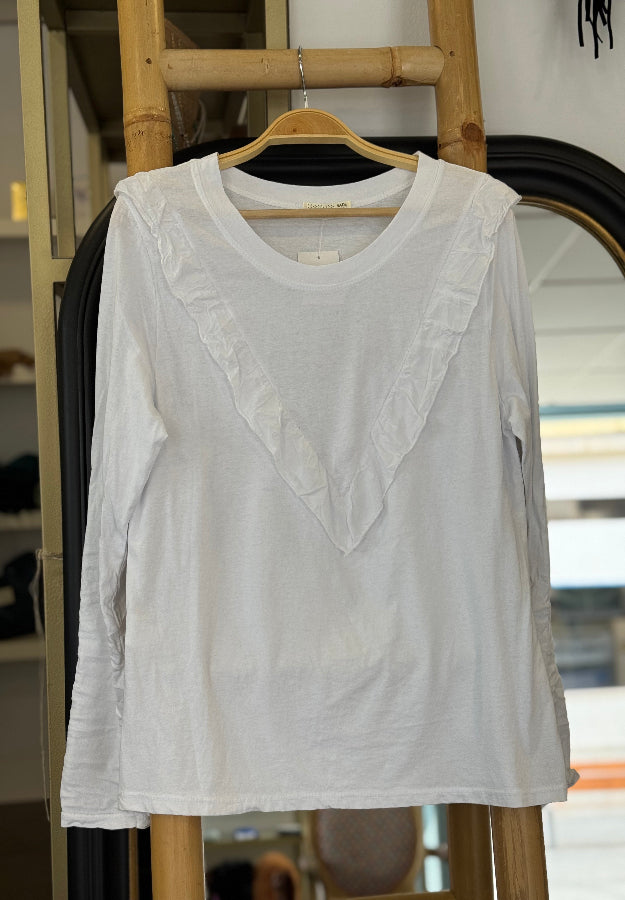 Camiseta Volante Blanca