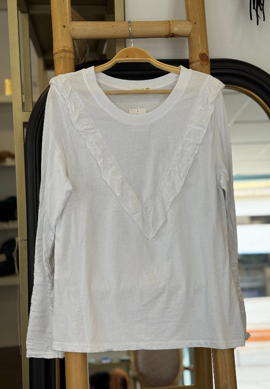 Camiseta Volante Blanca