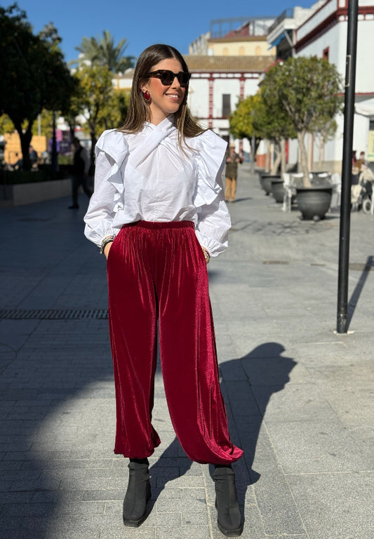 Pantalón Lucía Burdeos