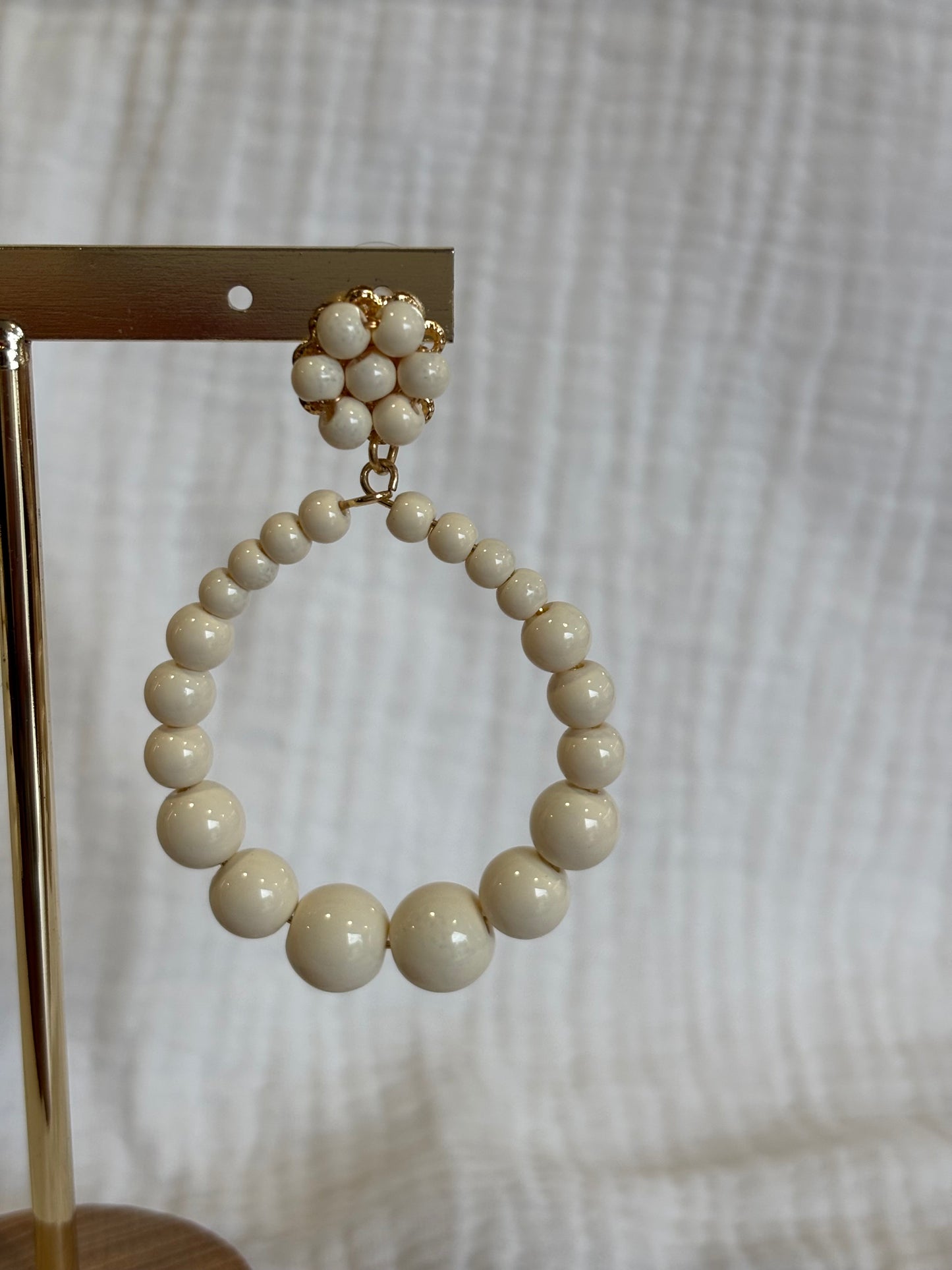 Pendiente Marta beige