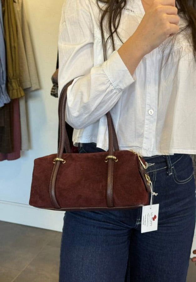 Bolso rectangular burdeos