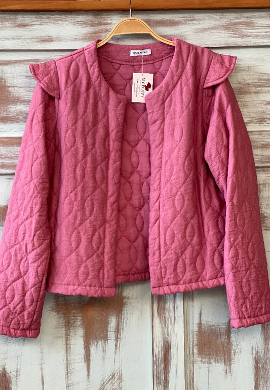 Chaqueta acolchada rosada