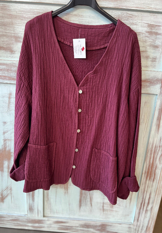 Chaqueta Alicia Burdeos