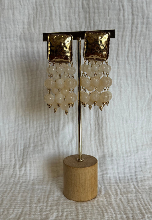 Pendientes Lucía Beige