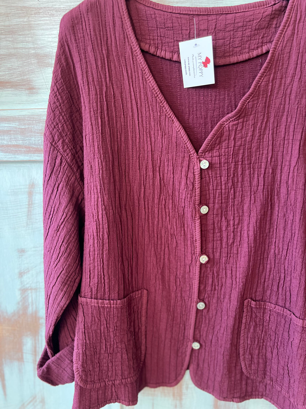 Chaqueta Alicia Burdeos