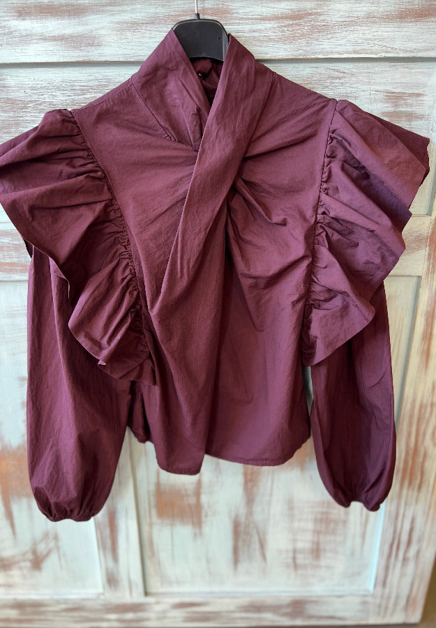 Camisa Victoria Burdeos