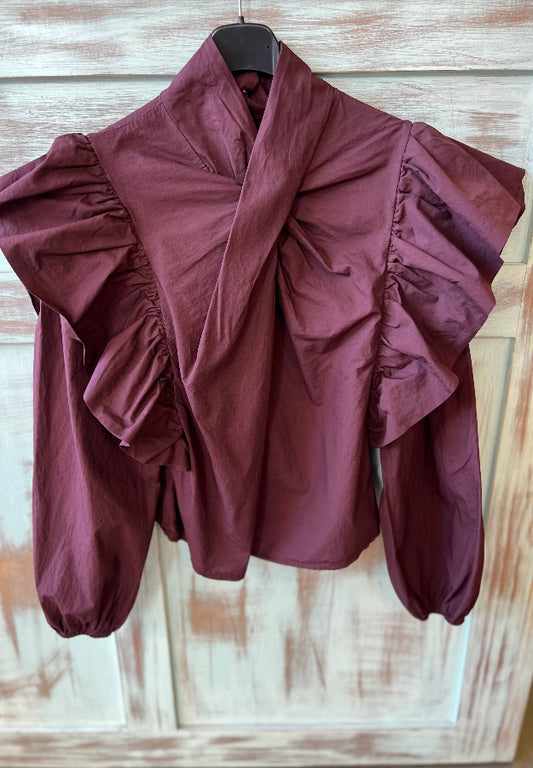 Camisa Victoria Burdeos