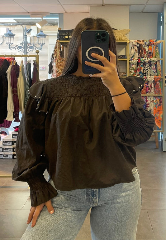 Blusa Amina Marrón