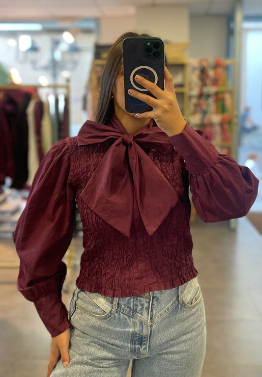 Blusa Alma Burdeos