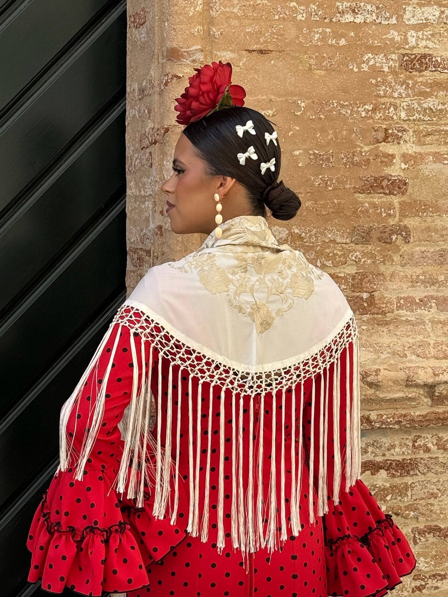 Mantón Esperanza beige