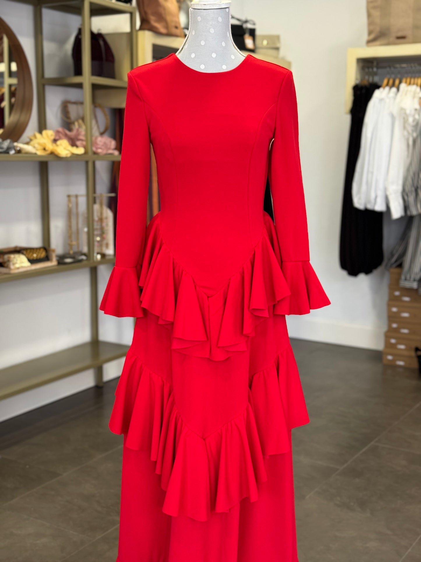 Traje flamenca Sevilla rojo